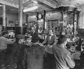 Interior view of Ruxton's Bar1971.